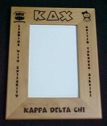 Kappa Delta Chi - Wood Laser Engraved Frame