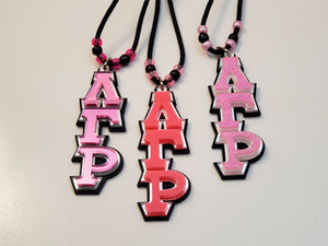 Lambda Gamma Rho - Assorted Tikis with Glitter, Mirror and Solid Colors