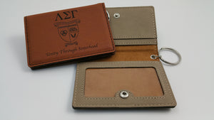 Lambda Sigma Gamma - Simulated Leather ID Holder