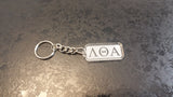 Lambda Theta Alpha-Keychain; Acrylic, Etched-LQA-02-KEY