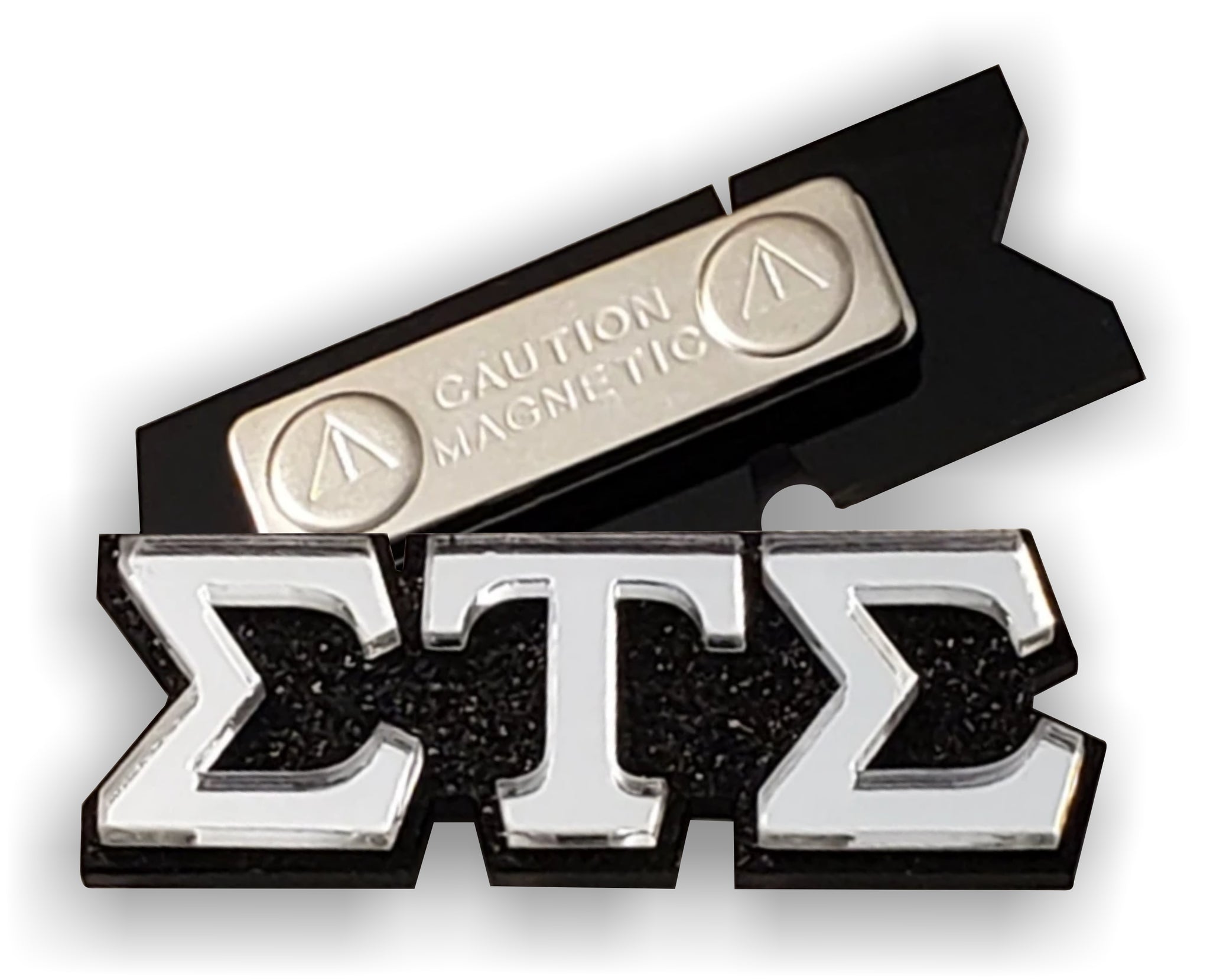 Sigma Tau Sigma Magnetic Pin, Sorority Acrylic Pendant, Greek Life