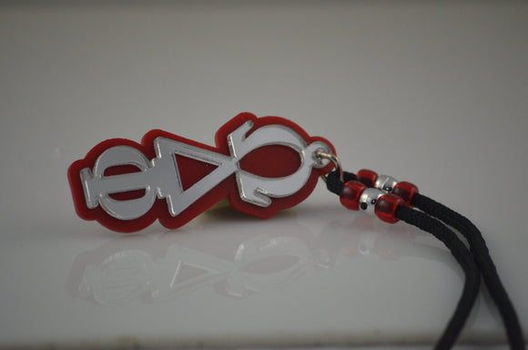 Omega Delta Phi - Traditional Mirror on Red Tiki - 23414-8B396F-080423