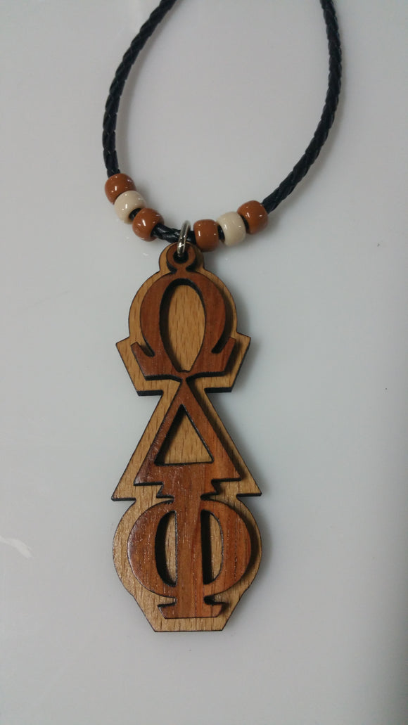 Omega Delta Phi Tiki with African Bubinga Front and European Beech Back