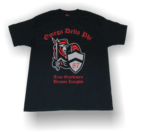 Omega Delta Phi - Knight Shirt with True Gentlemen Become Knights