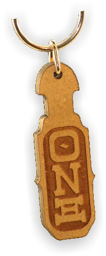 Theta Nu Xi-Paddle Keychain, Laser Engraved-QNX-01-KEY-PDL