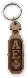Alpha Epsilon Phi-Paddle Keychain, Laser Engraved-AEF-01-KEY-PDL