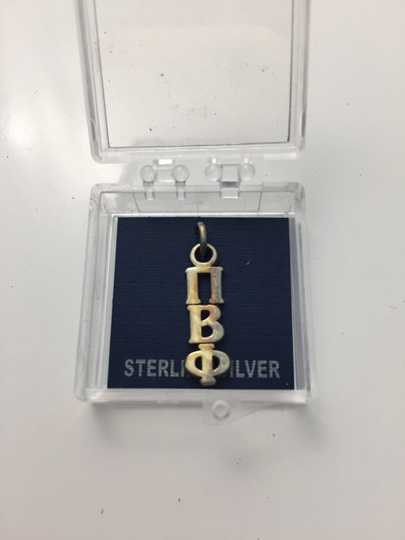 Pi Beta Phi - Sterling Silver Lavalier Charm