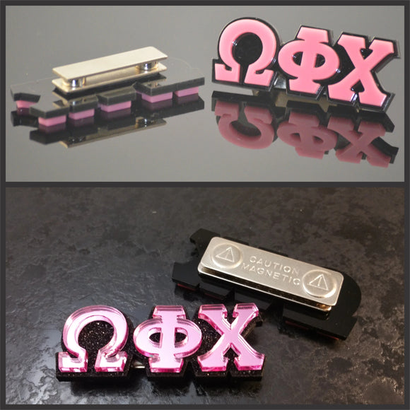 Omega Phi Chi-Pin, Magnetic, Greek Letters-WFC-PIN-MAG