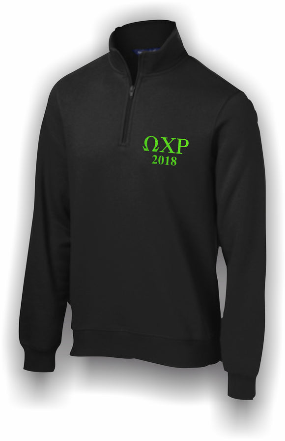 Omega Chi Rho – 1/4 Zip Sweatshirt, Embroidered –WCR-ST253-QTRZP- Sport-Tek®