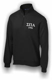 Sigma Pi Alpha–1/4 Zip Sweatshirt, Embroidered–SPA-ST253-QTRZP-LTR-POCKET