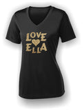 Sigma Pi Alpha-Sport-Tek® Ladies PosiCharge® Competitor™ V-Neck Tee-LST353-Love Ella-Heart