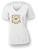 Sigma Pi Alpha-Sport-Tek® Ladies PosiCharge® Competitor™ V-Neck Tee-LST353-Love Ella-Heart