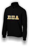 Sigma Pi Alpha–1/4 Zip Sweatshirt, Embroidered–SPA-ST253-QTRZP-LTR-FULL