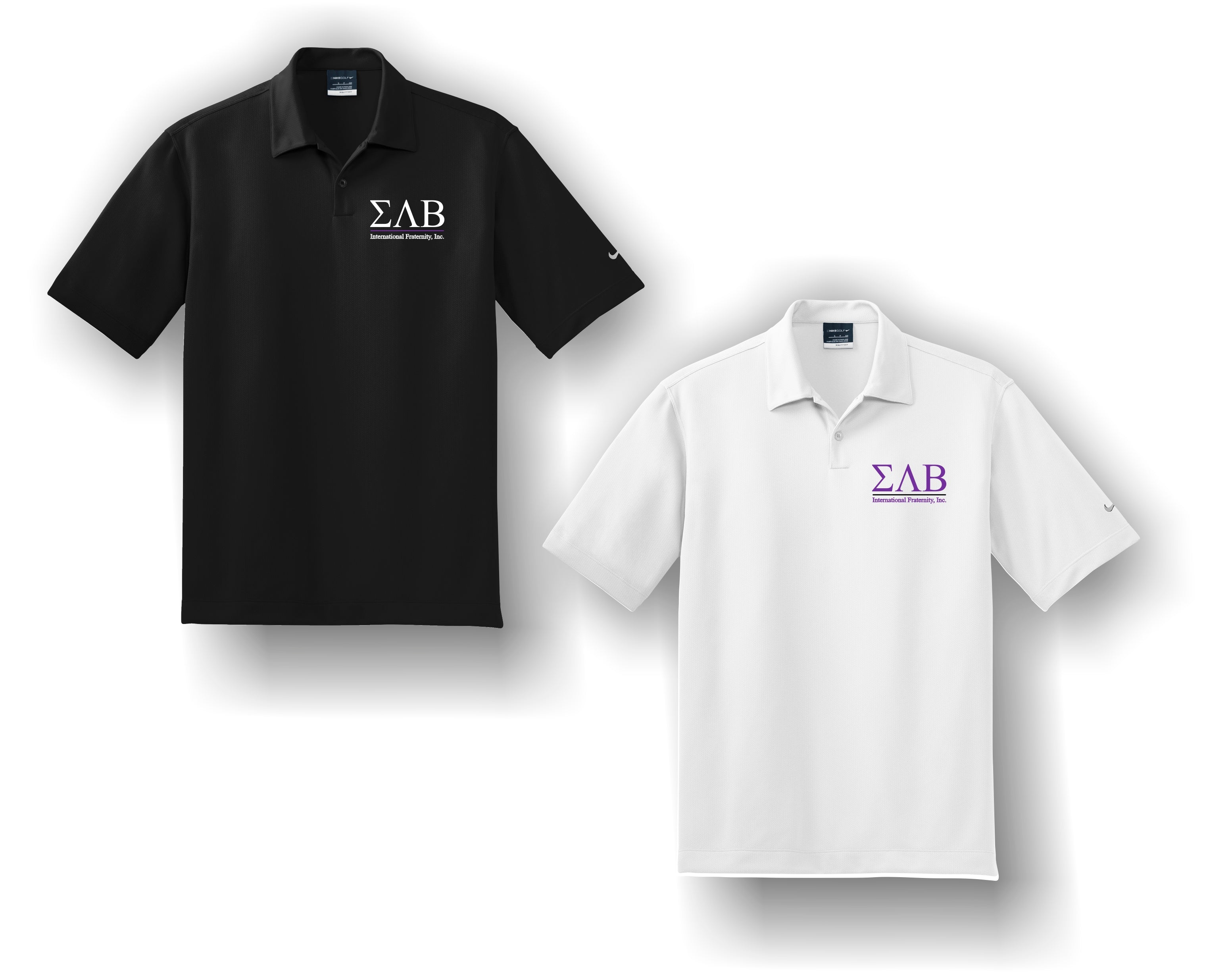 Sigma Lambda Beta - Polo, Embroidered - NKDC1963 Nike Dri