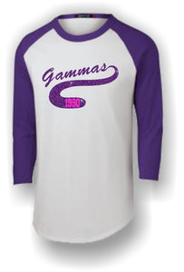Sigma Lambda Gamma-Baseball Jersey; Sport-Tek® Colorblock Raglan-SLG-T200-BBJ-PRPL-PRPLGLTR