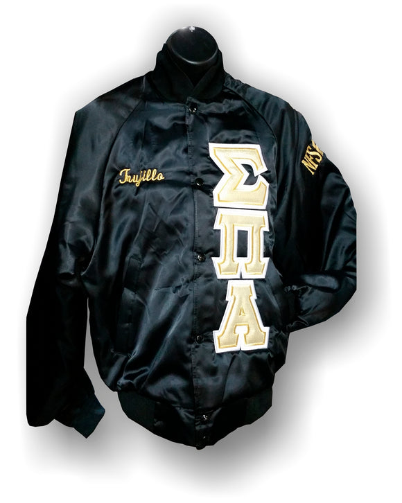 Sigma Pi Alpha - Baseball Jacket with Shield
