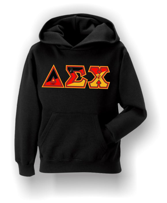 Delta Sigma Chi - Flag Letters on Hoodie