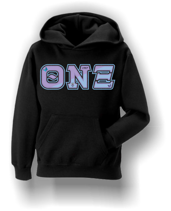 Theta Nu Xi - Hoodie with Symbols and Colors