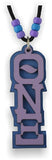 Theta Nu Xi-Tiki, Purple Twill on Blue Twill-QNX-03-TIKI-PRPLTWL-BLUTWL