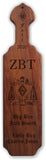 Zeta Beta Tau-Paddle, Custom, Laser Engraved, 21 Inch-ZBT-01-PDL-21