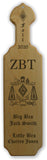 Zeta Beta Tau-Paddle, Custom, Laser Engraved, 21 Inch-ZBT-01-PDL-21