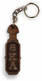 Kappa Alpha-Paddle Keychain, Laser Engraved; Maple & Walnut-01-KEY-PDL